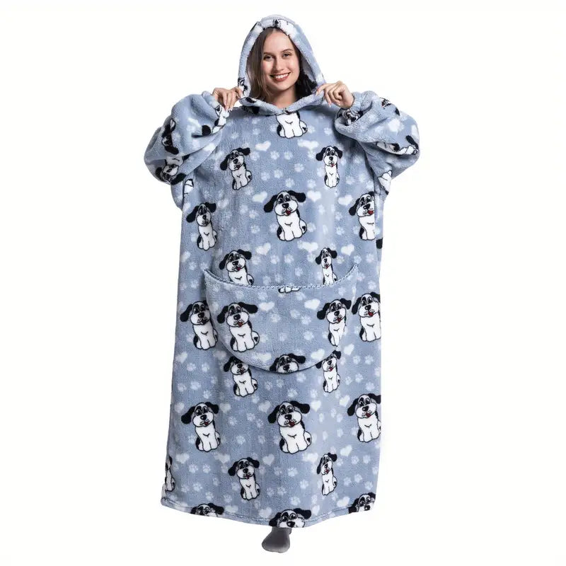 Pyjama Plaid a Capuche Oversize Motifs pyjama dreami