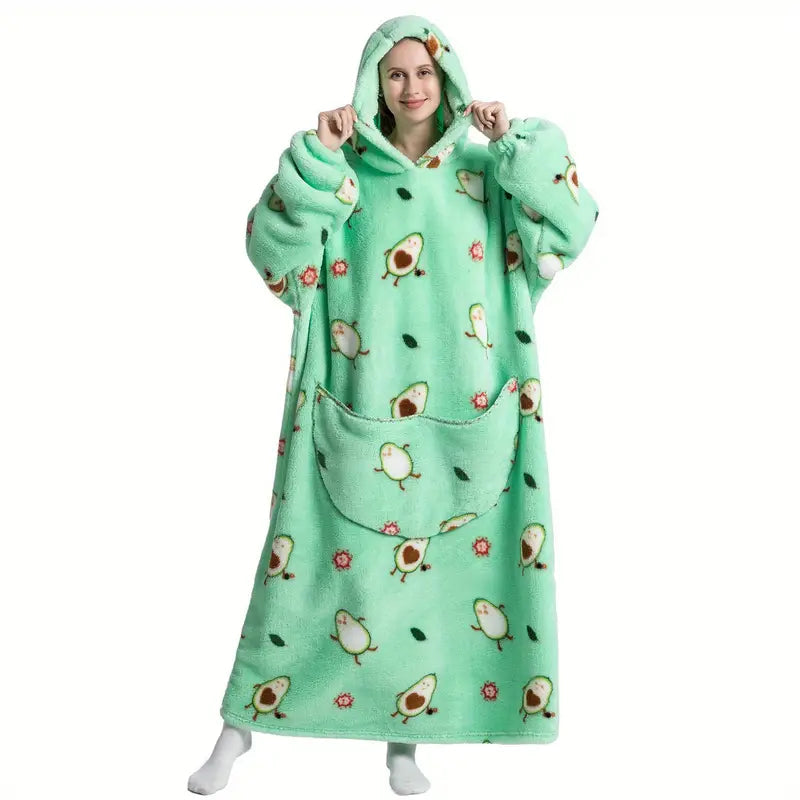 Pyjama Plaid a Capuche Oversize Motifs pyjama dreami