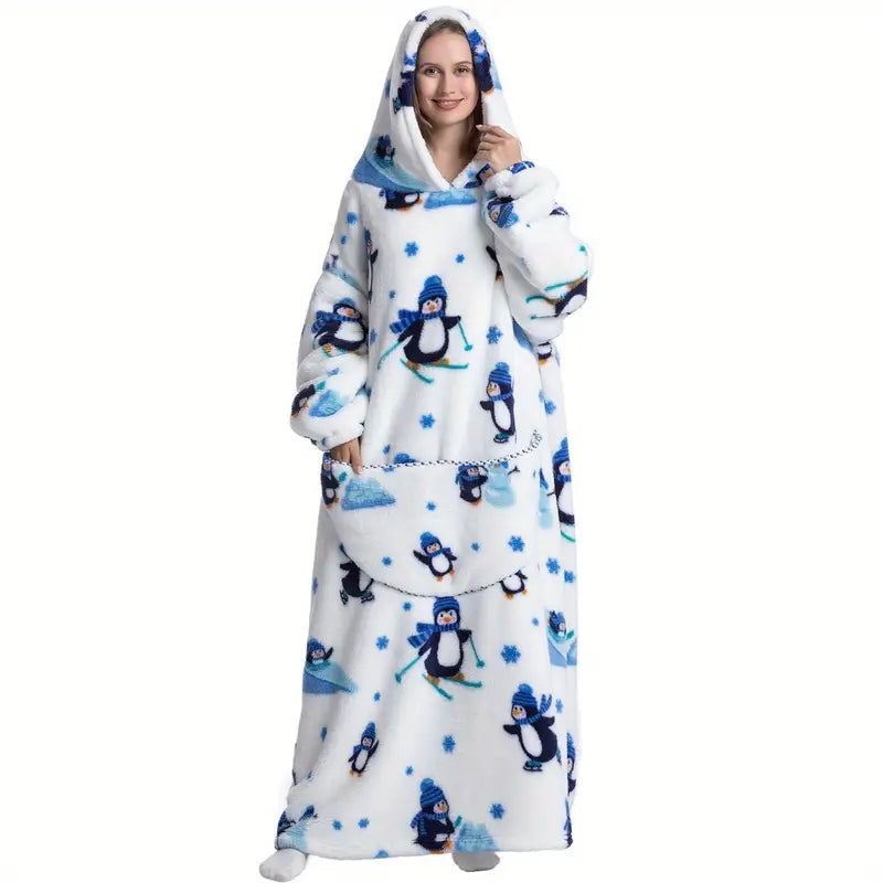 Pyjama Plaid a Capuche Oversize Motifs pyjama dreami