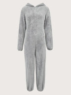 Combinaison Pyjama Gris a Capuche pyjama dreami