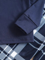 Ensemble Pyjama Bleu Marine à Carreaux pyjama dreami