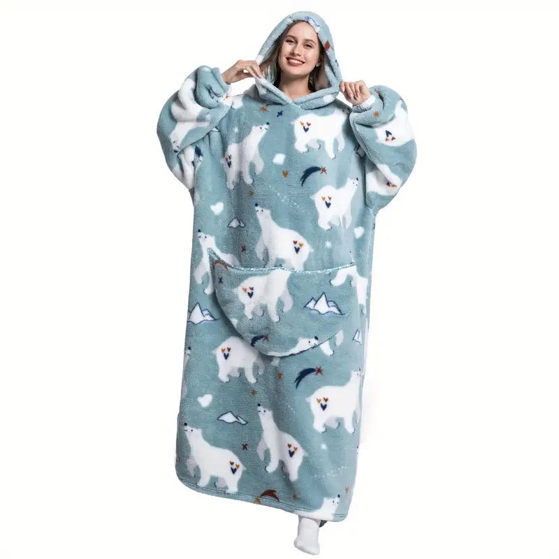 Pyjama Plaid a Capuche Oversize Motifs pyjama dreami
