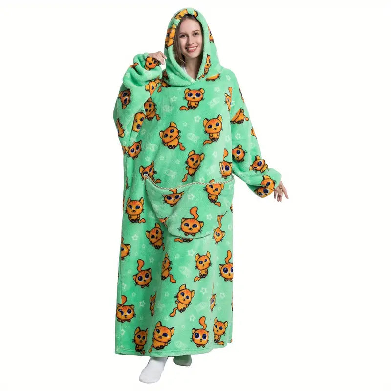 Pyjama Plaid a Capuche Oversize Motifs pyjama dreami