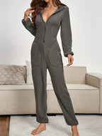 Combinaison Pyjama Gris Zippée pyjama dreami