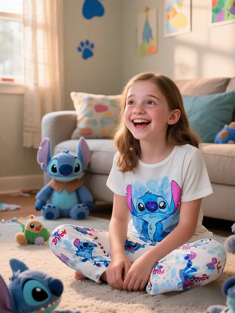 Pyjama Enfant Stitch Blanc pyjama dreami