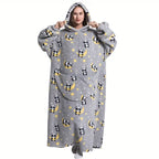 Pyjama Plaid a Capuche Oversize Motifs pyjama dreami