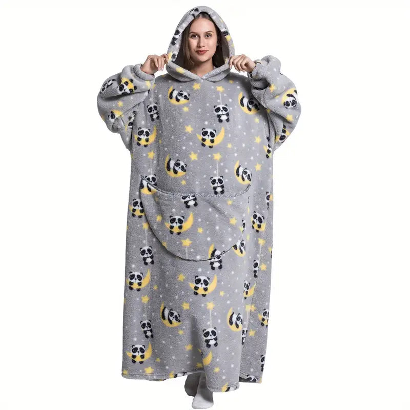 Pyjama Plaid a Capuche Oversize Motifs pyjama dreami