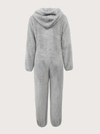 Combinaison Pyjama Gris a Capuche pyjama dreami